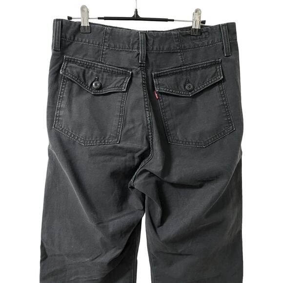 Levi's Womens Ribcage Straight Ankle Utility Pants Size 30 Black High‎ Rise - Picture 4 of 8